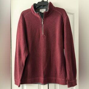Men’s Tommy Bahama Reversible 1/4 Zip Sweatshirt. Size XL